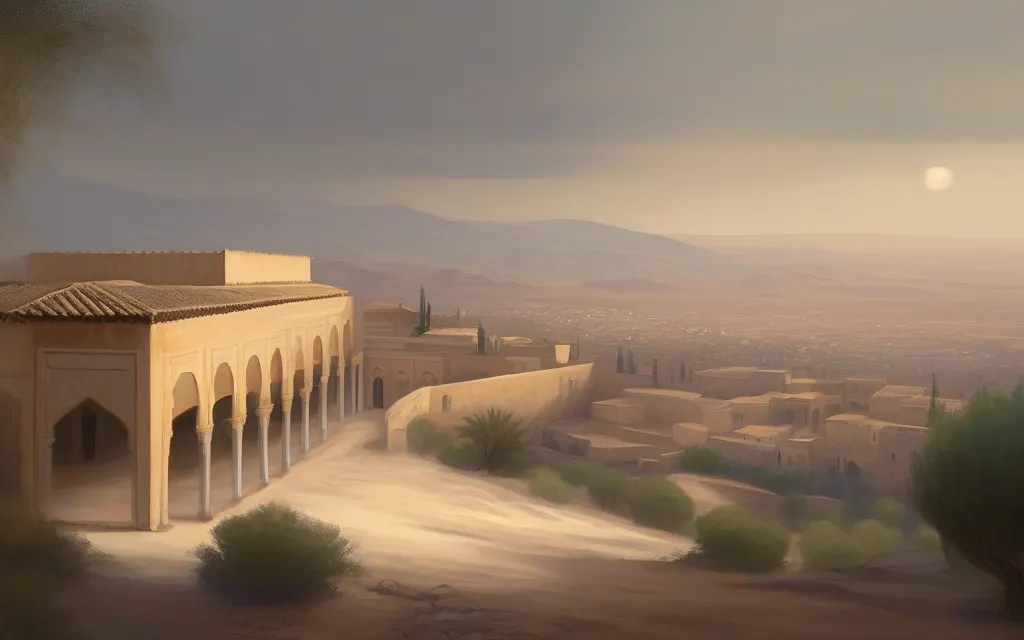 منظر کی تصویر: ابن جبير يخرج من غرناطة حاجاً (کوئی انسان نہیں)