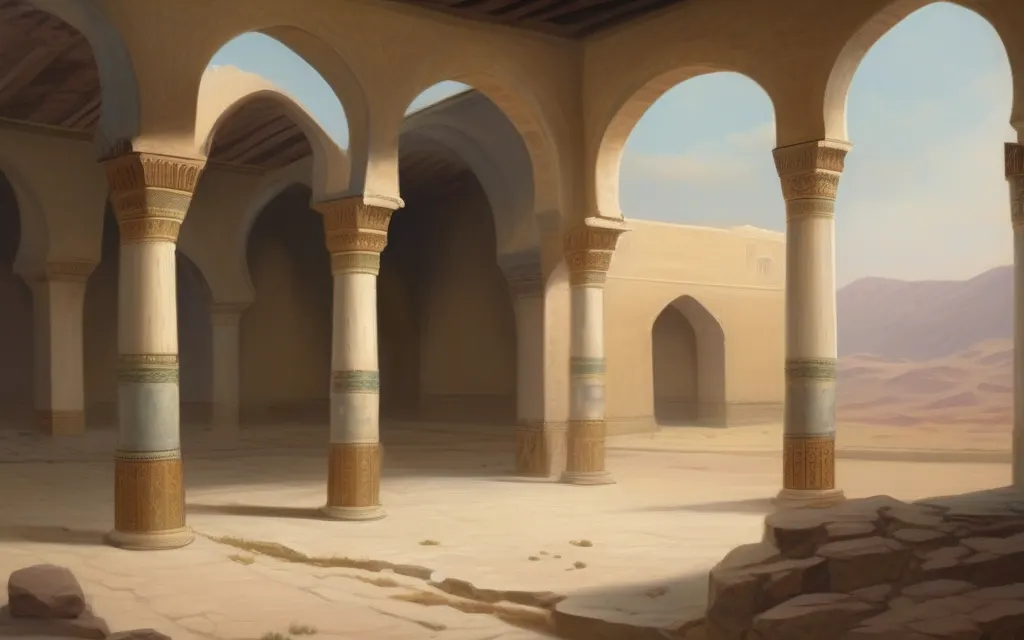 رسم توضيحي لمكان: الإسراء والمعراج (بلا أشخاص)